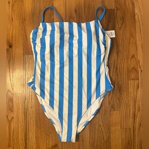 Shade & Shore Blue and White One Piece Swimwear